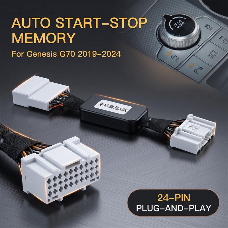 For Genesis G70 -2024 Car Auto Stop Start Canceller Start Stop Engine Eliminator Plug&Play Stop Disabler Cable