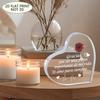 2D Flat "Te Amo Por Siempre" Acrylic Heart Decorations Plaque, Romantic Gift, Suitable for Wall Decoration, Porch, Room, Villa, Accents Home, Hallway,