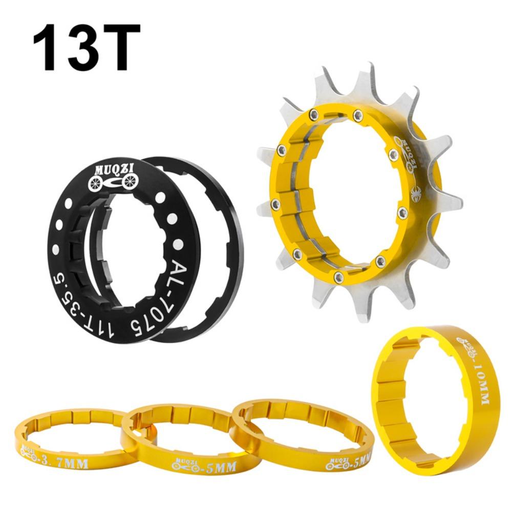 Aluminiumlegierung+Edelstahl Einzelgeschwindigkeit Kassettenritzel MTB Freilauf Fahrradkettenblatt
