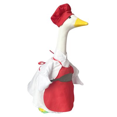 Chef Style Porch Goose Costume Apron Uniform Outdoor Goose Decoration Dress Up Set