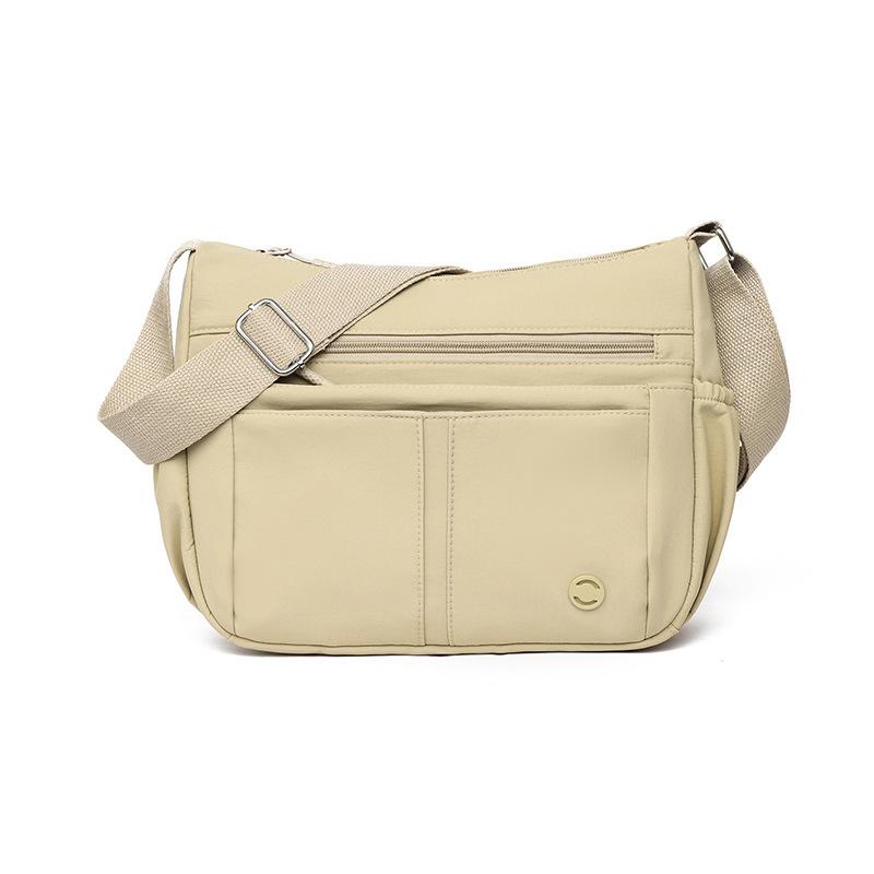 Solid Color Commuter Women's Bag Large Capacity Shoulder Crossbody Bag Multi-compartment Mobile Phone Bag