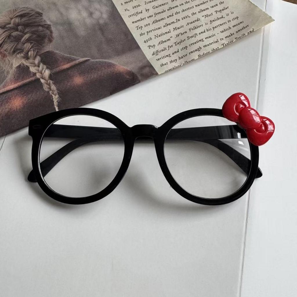 New Bowknot Eyeglasses Frame Pography Pure face Wonder Show Small subculture Cute anime Glasses