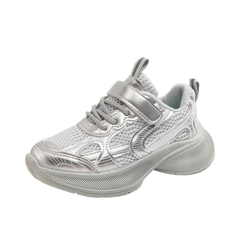 Boys Shoes 2025 Autumn New Children's Sports Dad Shoes Medium Older Children's Mesh Girls Running Shoes Casual Tide