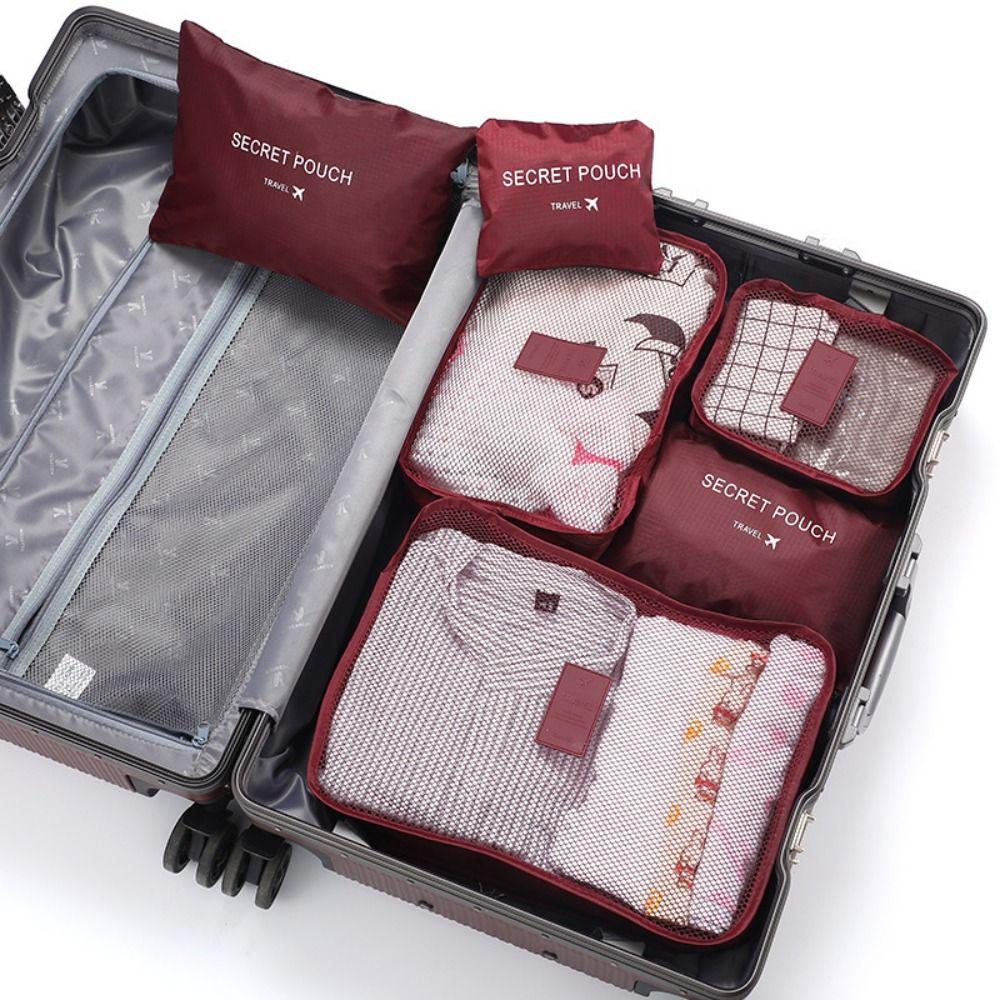 6Pcs/Set Foldable Travel Storage Bag Set Space Saving Outdoor Packing Organizer  Outdoor