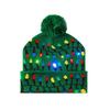 Knitting Hat With Led Lights Santa Claus Deer Christmas Tree