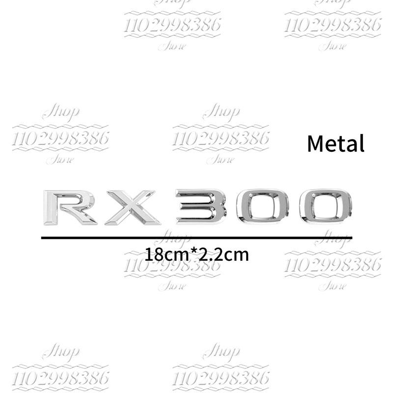Vhodné pro RX300, RX350, RX500h, RX450h, RX270, RX200t Lexus zadní znak dekorativní kovové samolepky s písmeny