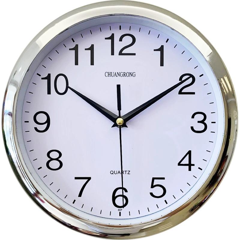 

Винтажные круглые кварцевые настенные часы для кухни, современные домашние, для спальни, ретро, инструмент, время 20cm