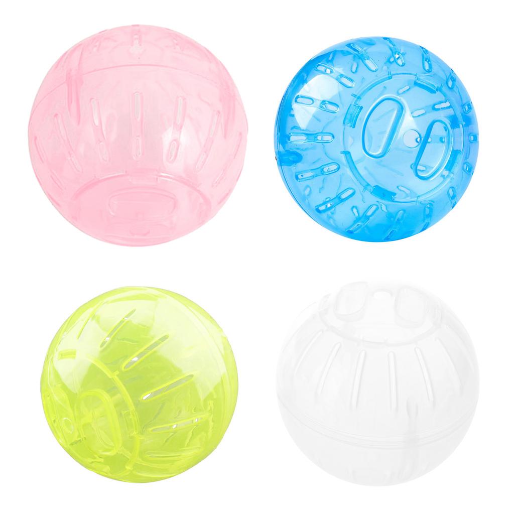 Small Pets Exercise Ball Dwarf Hamster Plastic Mute Running Spinner Play Toy for Junior Hedgehog Mini Gerbil 4 Colors
