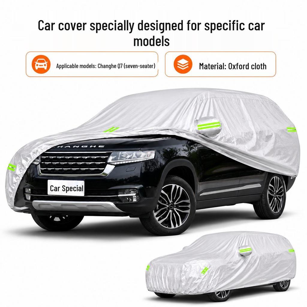 Changhe Q7 Car Cover - Sun-Proof, Waterproof, Heat-Insulating, All-Season Oxford Cloth Material