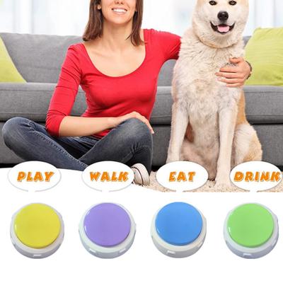 Voice Recording Button Train Your Pet with Ease Communication Pet Training Buzzer Dogs Cats Puppies 30 Second Record Playback Talking Button