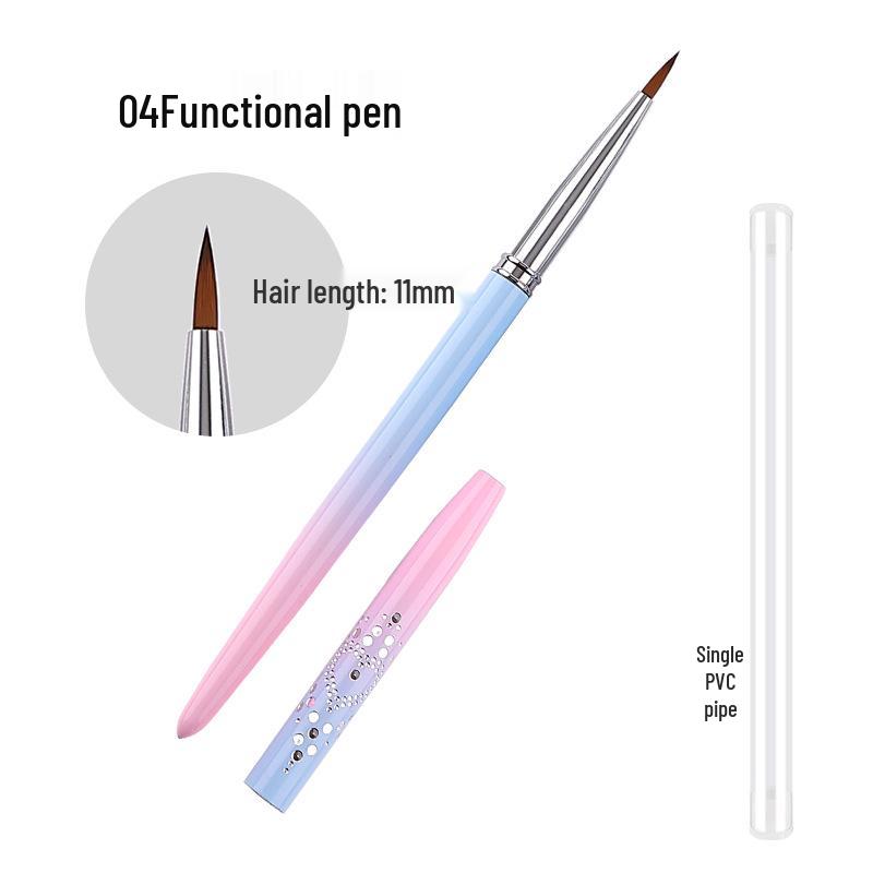 Nail Art Pen Set: 15-Piece Liner Gel Polish & Carving Blooming Brushes