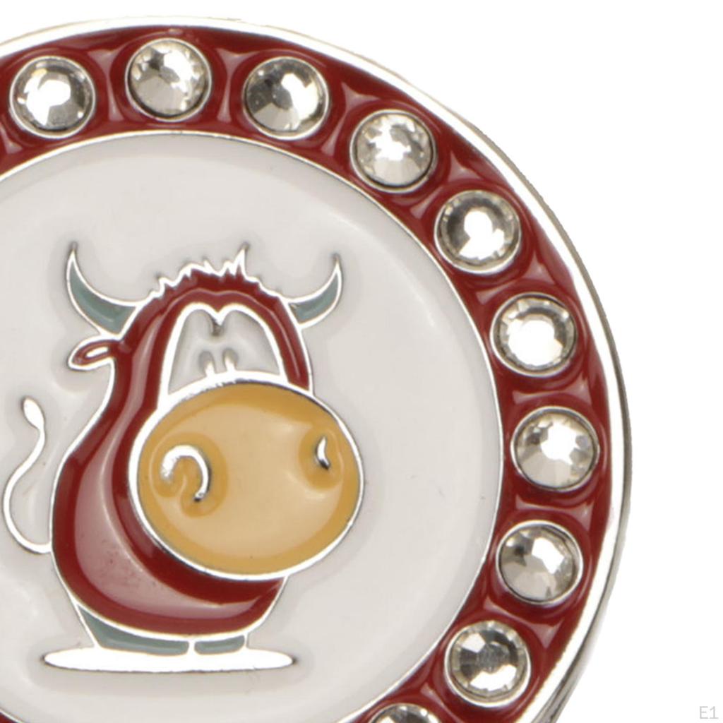 Golf Ball Marker Hat Clip for Men Women Zinc Alloy Markers Removable Caps Visor