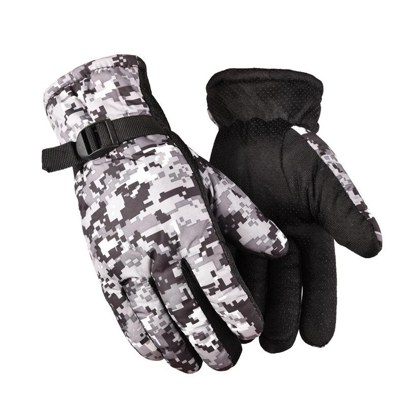 A8 winter men's ski camouflage gloves autumn and winter waterproof and windproof thickened warm and non-slip labor insurance gloves