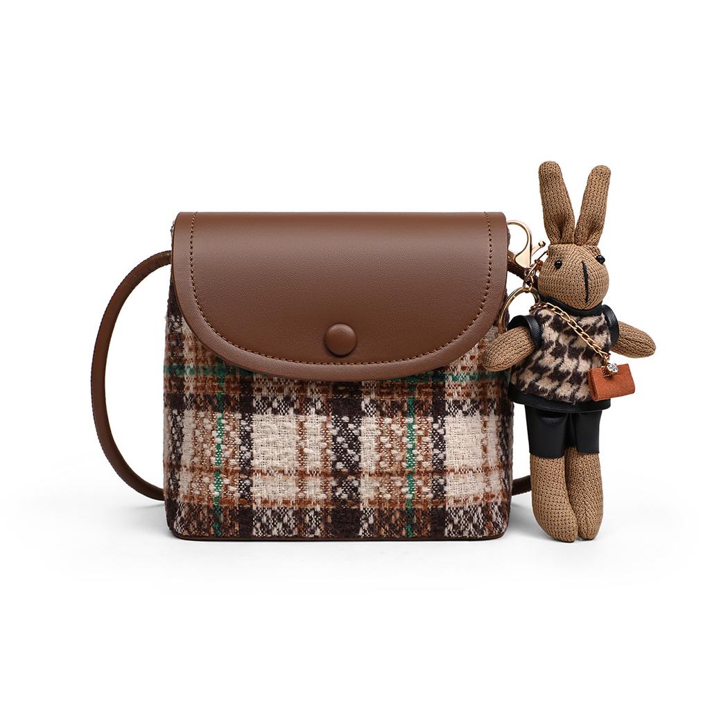 Bucket Bag Women's New Autumn and Winter Women's Bag Mobile Phone Bag High-end Small Bag One-shoulder Crossbody Bag