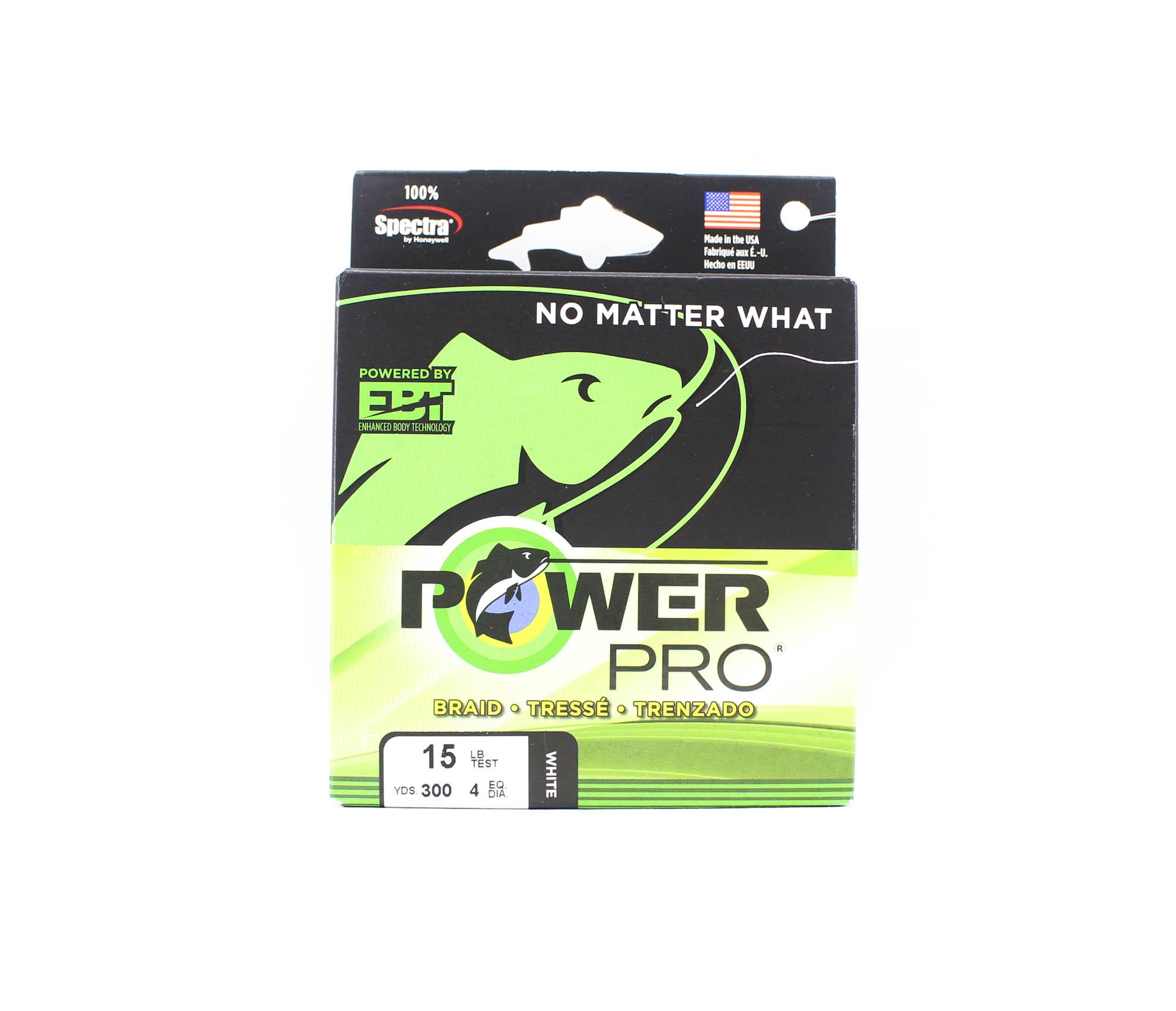 

Плетеный шнур Power Pro Spectra 15 фунтов на 300 ярдов, белый (4789)