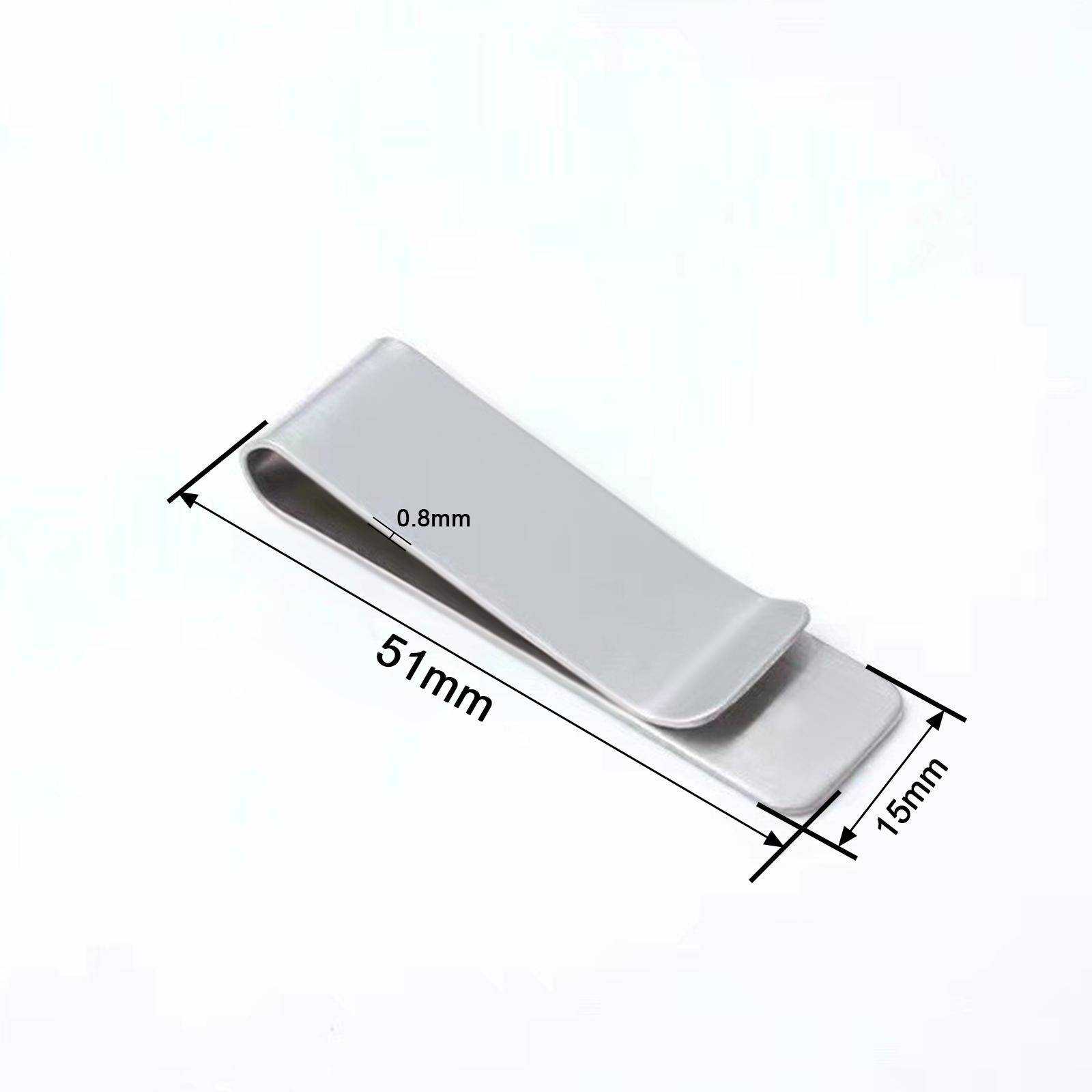 

2pcs Metal Money Clip for Credit Card Holder Bill Clamp for Mini Purse Stainless Steel Brass Paper Clip for Notebook Bookmark