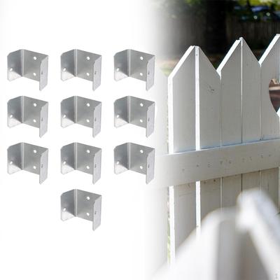 10Pcs Fence Brackets Clips Parts Mounting Fittings Connector U Shaped for Balcony Yard Farm