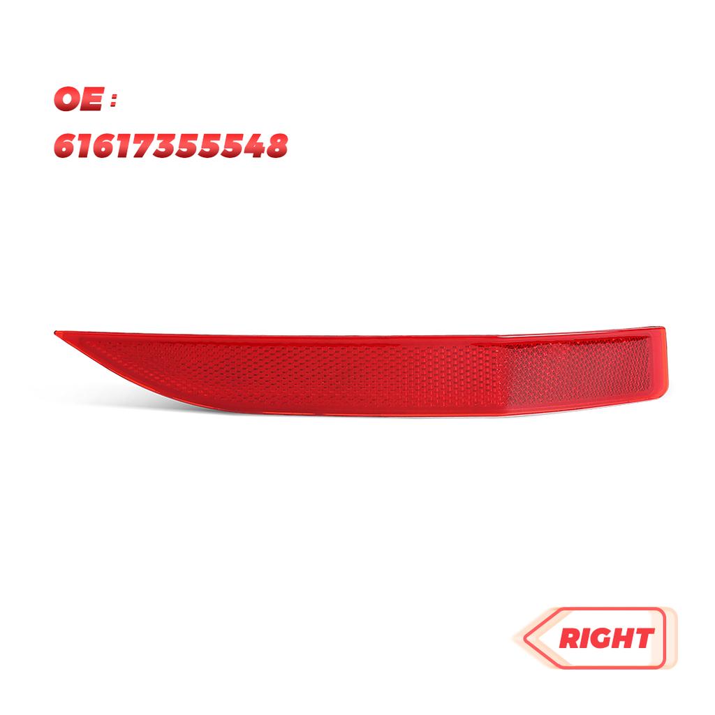 2Pcs Reflective Strips For BMW X1 F48 16D 16I 18D 18I 20D 20DX 25i 28i 2014- Rear Bumper Stop Light 61617355547 61617355548