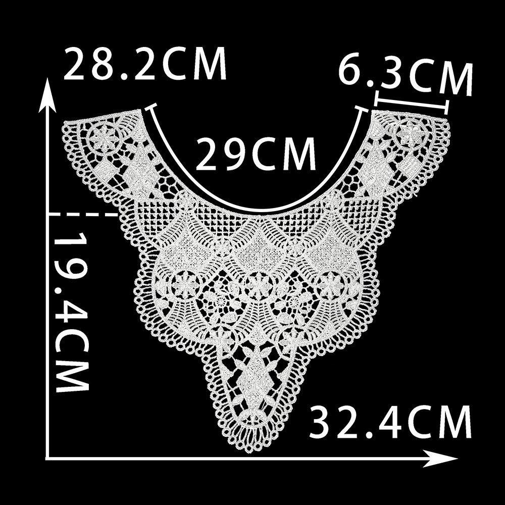 Black And White I Hollow Collar Diy Embroidery Lace Decorative Clothing Accessories Sewing Accessories