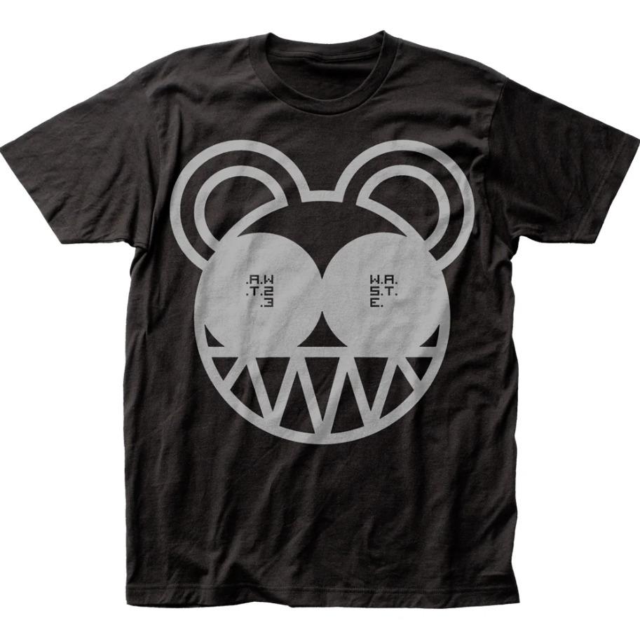 Radiohead Bear Mens Logo Music Retro Vintage T Shirt Black Gift Fans