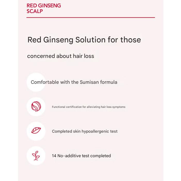 RGIII Red Ginseng Scalp Shampoo 300ml, Hair Pack 200ml, Scalp Tonic 100ml  (10 Options)
