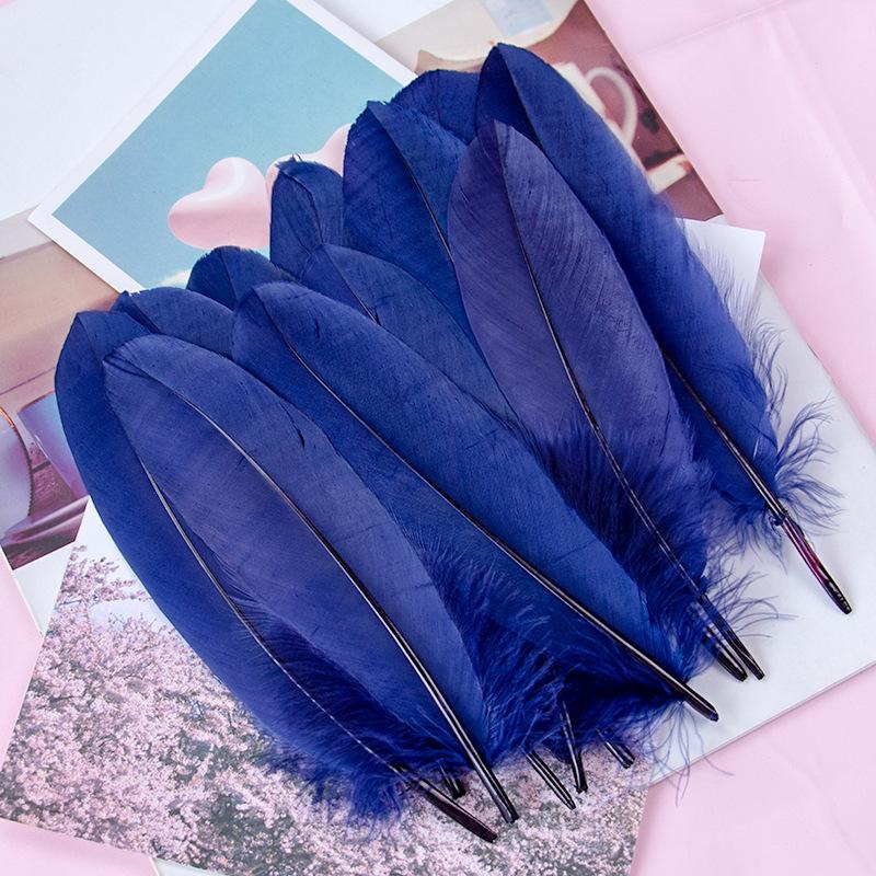 50Pcs15-20Cm Natural Goose Feather Multicolor Handicraft Dream Catcher Swan Feather Family Party Jewelry Decoration