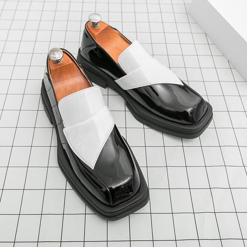 Fashion Fashionable and Cool Travel Men's Leather Shoes Quality Thick Soled Soft and Comfortable Loafers Men's Leather Shoe Sizes 39-46