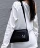 Banon Silver Hardware Square Shoulder Bag Unisex