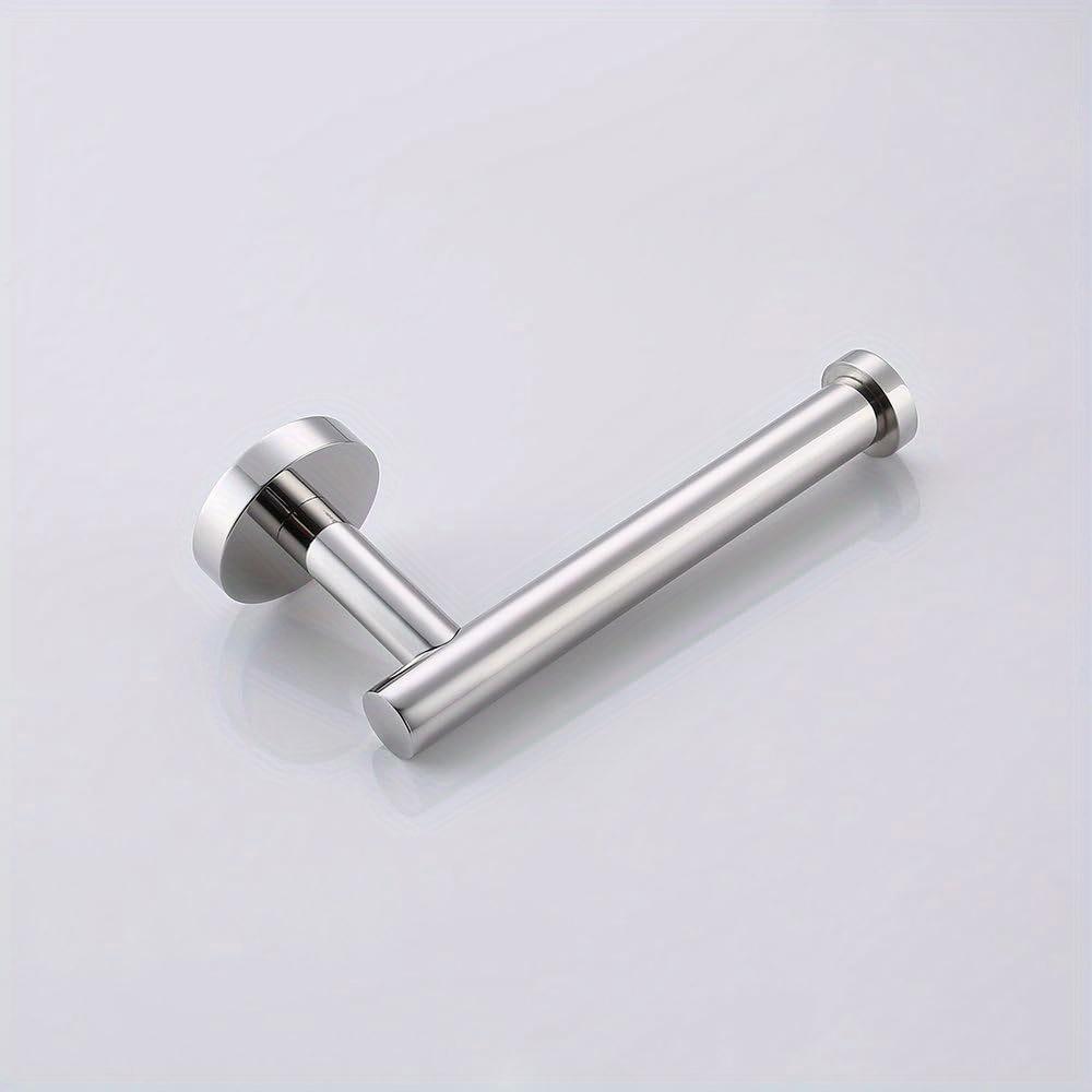 Black Toilet Paper Holder, Bathroom Paper Towel Holder, Paper Roll, Stainless Steel, Wall Mounted, Matte Black