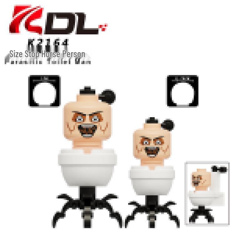 KDL822 Educational Toilet Speaker Monitor & TV Building Blocks for Kids Bagged