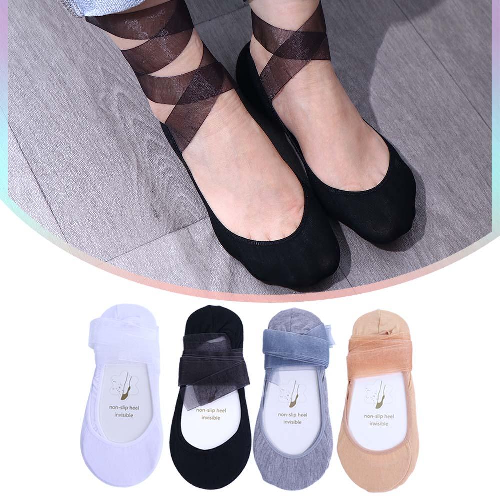 

Trendy Anti Slip Lolita Bandage For Girls Women Cotton Socks Korean Boat socks Hosiery Short Socks