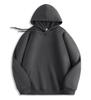 Black Solid Color Hooded Sweatshirt for Women - Korean Style, Loose Fit, Casual, Versatile, Plus Velvet Jacket for Autumn/Winter.