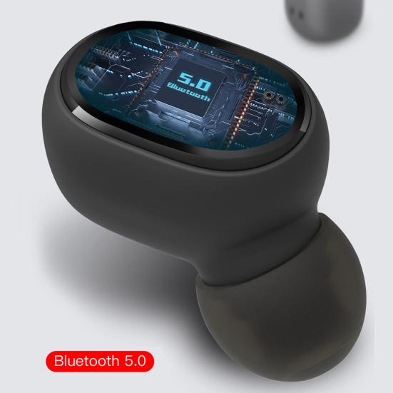 E6S Wireless 6D Stereo V5.0 Bluetooth-compatible In-ear Earbuds Sports Earphones with Mic