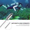 Scuba Diving Point Rod Colorful Stainless Steel Diving Noise Maker with Lanyard