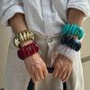Bracciale Ovale in Acrilico Marmo Europeo e Americano - Pezzo di Gioielleria Retro alla Moda