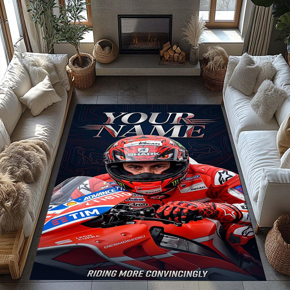 Jorge Lorenzo Customize Your Name Area Rug Design For Study Room Dining Room Foyer Entryway Antislip Rug Decorate Offices Spiritual Gift