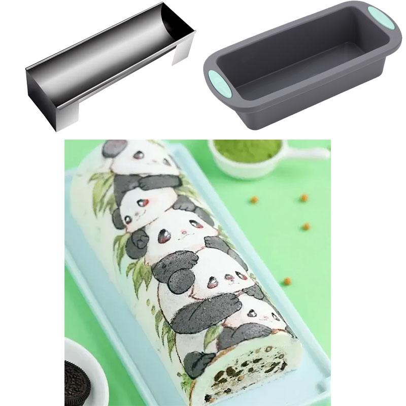 Non-Stick Stainless Steel Bread Baking Mold French Baguette Loaf Pan for Cake Rolls Pastry and Bread Rectangular Baking Tool