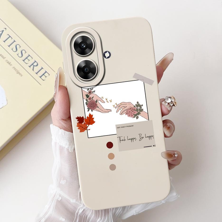 Für Realme Note 60 Hülle Luxus Kunst Bemaltes Cover Stoßfest Weiches Silikon Handyhülle Für Realme Note 50 Note50 Note60 Rückseite