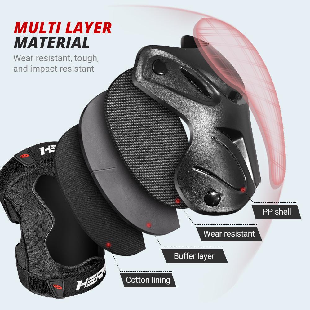 Off-Road Motorcycle Elbow & Knee Pads: Hard Shell Protective Gear for Outdoor Sports - Skiing, Roller & Skateboarding, All-Season Use