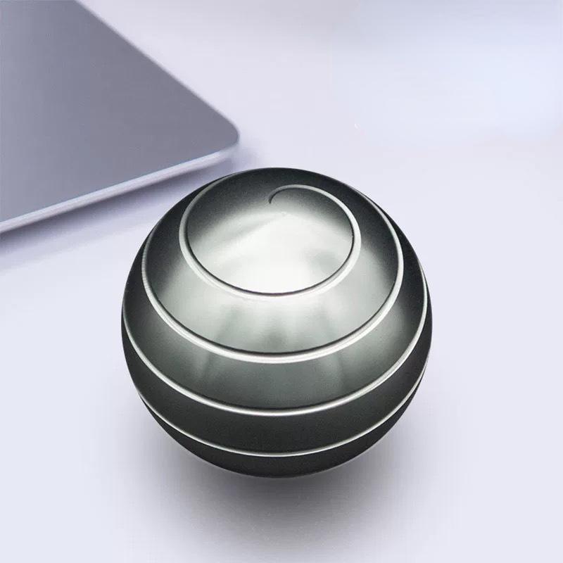 Desktop Decompression Rotating Spherical Gyroscope Desk Decompression Toy Illusion Mobile Finger Toy
