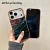 Phone Case: 2D flat lambskin suitable for iPhone 18 17 16 15 14 13 Pro film protective case, navy rose, Christmas and Halloween gift