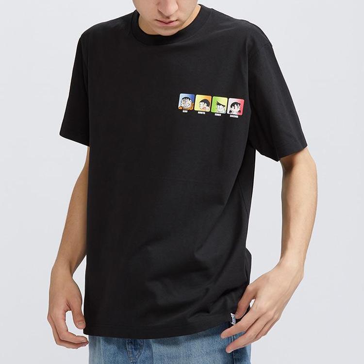Uniqlo Cartoon-Charakter Grafik T-Shirt Unisex Oberteile Schwarz 430194-09