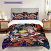 3pc Naruto-themed Printed Bedding Set( Without Core), Soft and Skin-friendly, Suitable for Bedroom or Guest Room