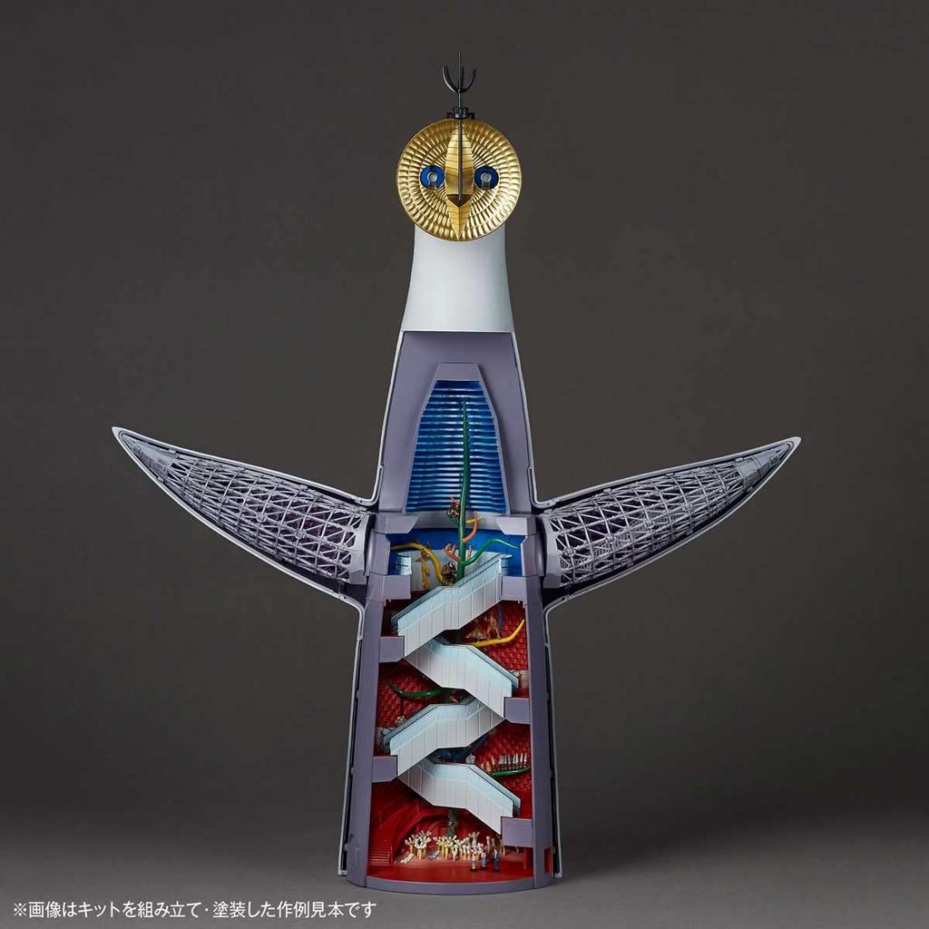 KAIYODO ARTPLA Tower of the Sun scale unpainted unassembled plastic model kit 1/200