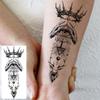 1 Sheet Geometric Planet Mountains Temporary Tattoos For Women Men Forearm Foot, Waterproof Long Lasting Realistic Tatoo Sticker