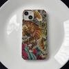 Oriental Style Majestic Tiger Pattern Phone Case for iPhone 17 16 15 14 13 12 11 Air Pro Max XS XR 7 8 Plus Glossy Hard PC Cover