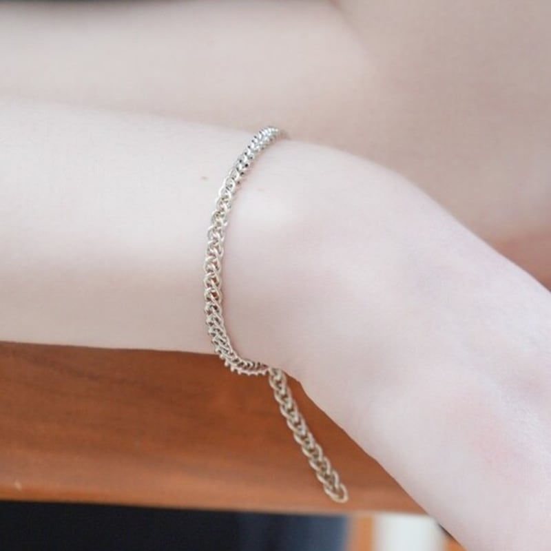 

BONBEAU Alan double chain silver Bracelet Alan double chain silver 925 bold bracelet Silver