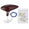 12 Holes Alto C Zelda Ocarina Ceramic Vessel Flute Wind Musical Instrument with Musicbook Lanyard