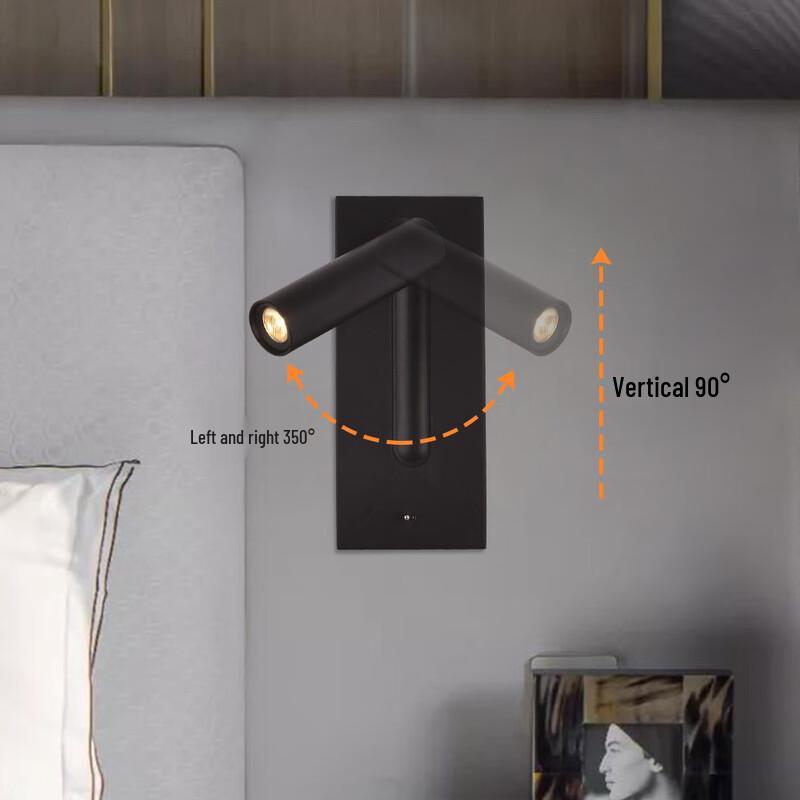 Lampada da Parete a LED Moderna per Lettura in Hotel