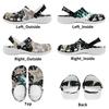 Women Men Color Print EVA Clogs Breathable Lightweight Slip On Garden Shoes for Beach Pool Bathroom Home Sandals Travel Wear